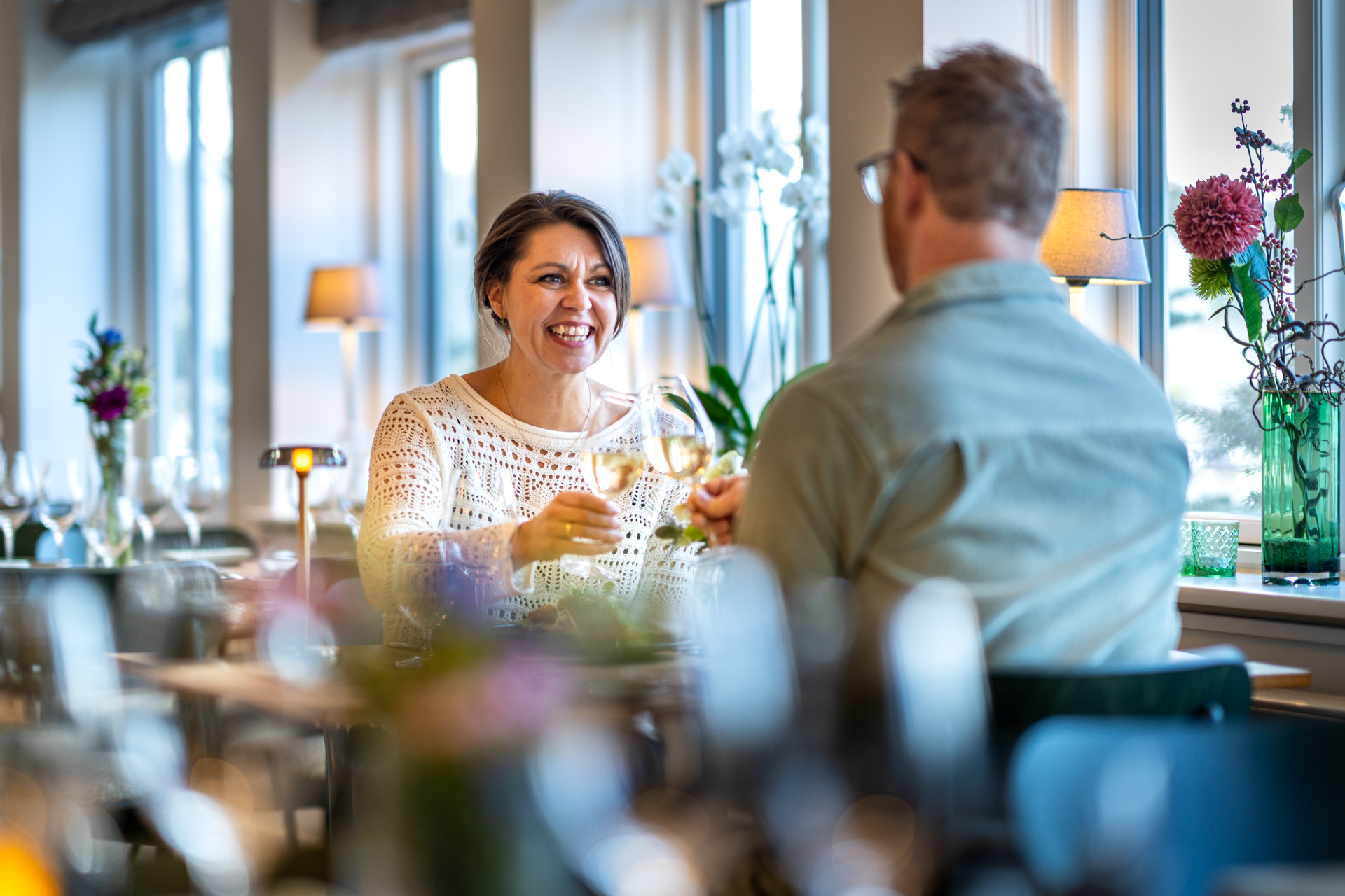 Par der spiser på Knudhule